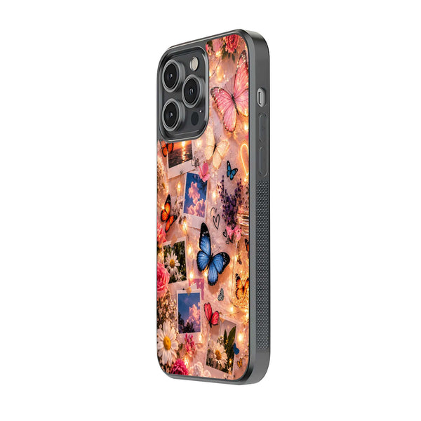 Butterfly Glow Glass Case