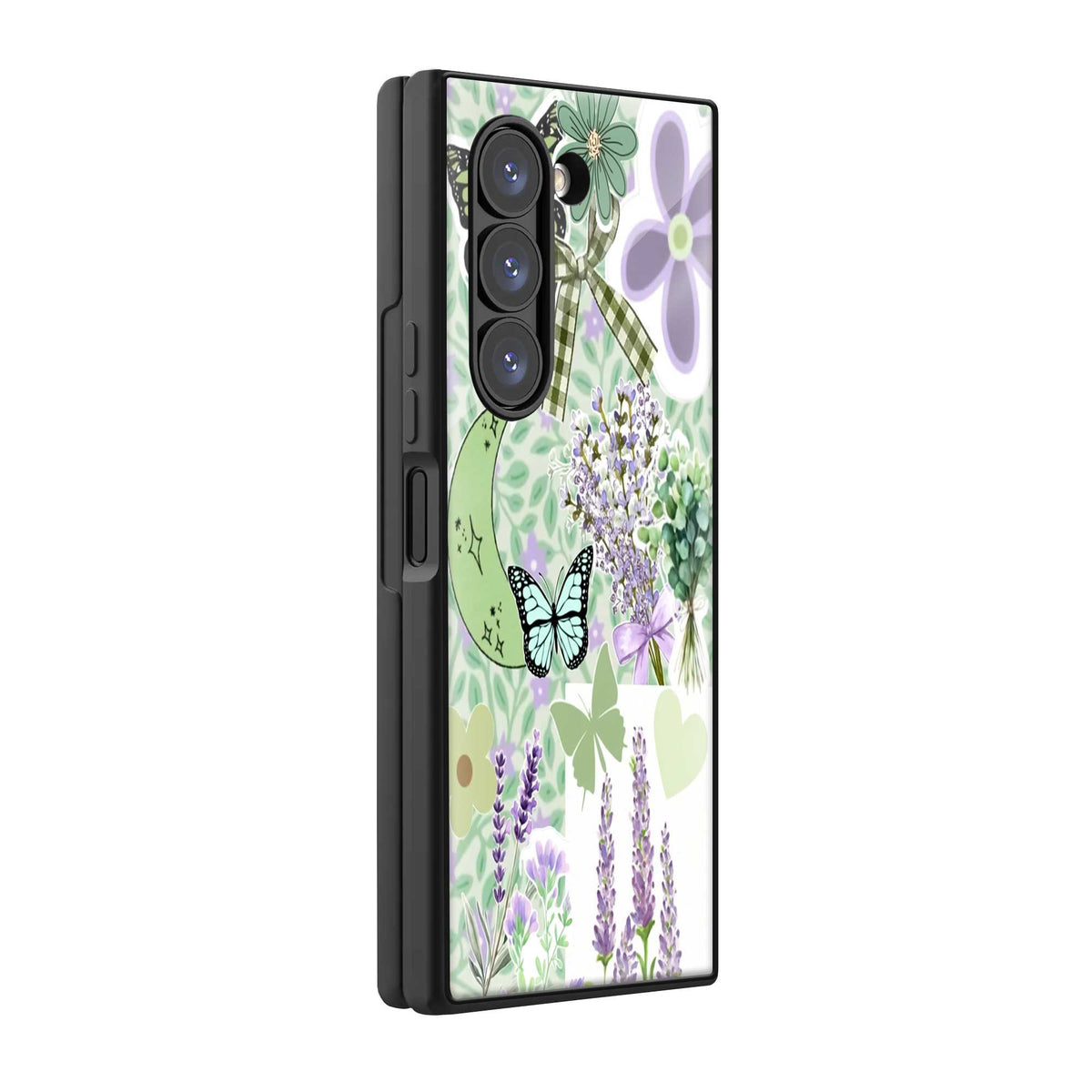 Butterfly Meadow Samsung Z Fold Glass Case