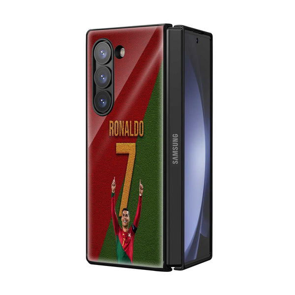 CR7 Portugal Samsung Z Fold Glass Case