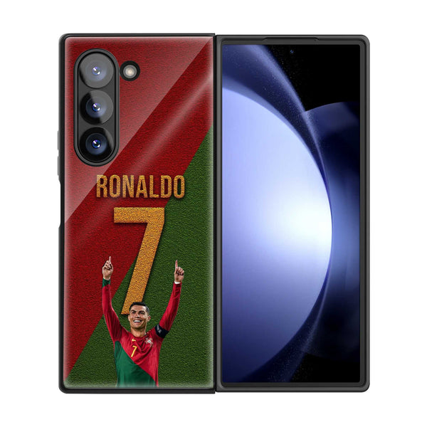 CR7 Portugal Samsung Z Fold Glass Case
