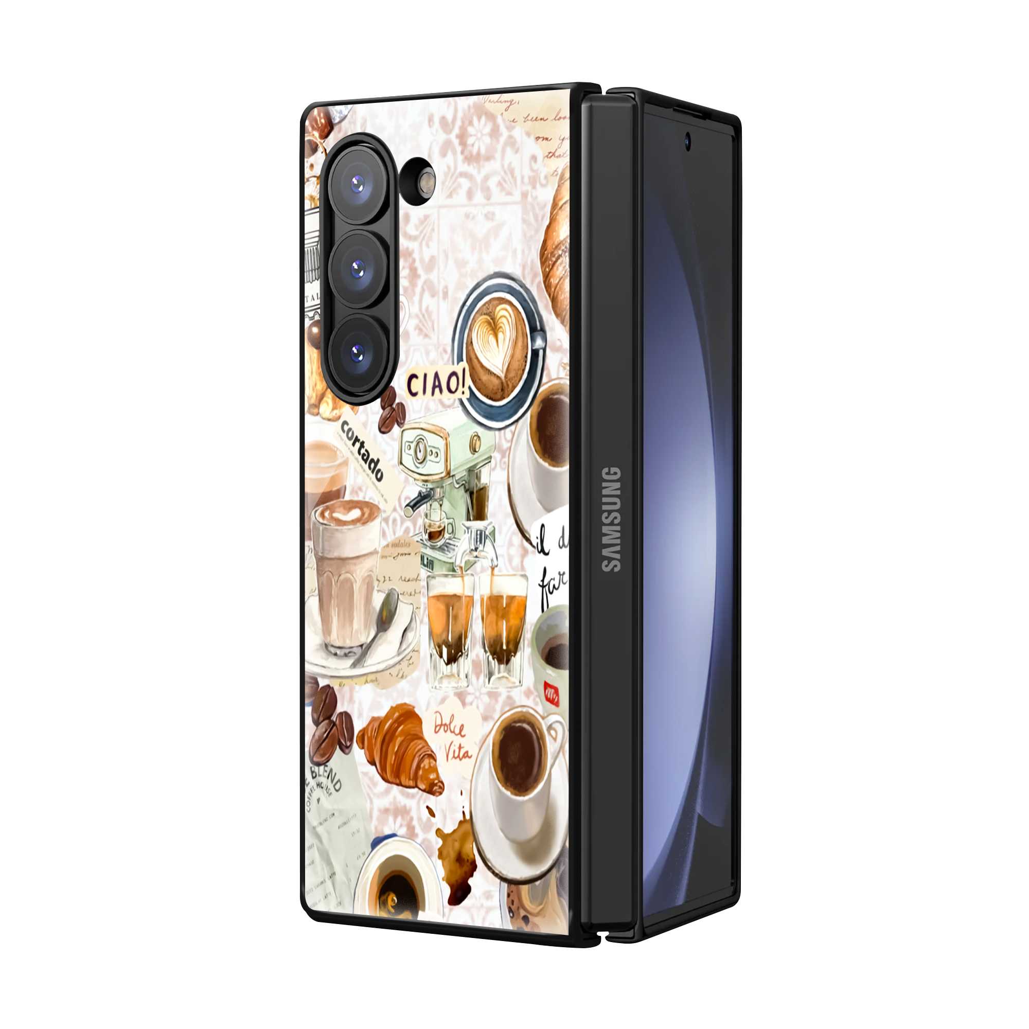 Café Dolce Samsung Z Fold Glass Case Secondary image