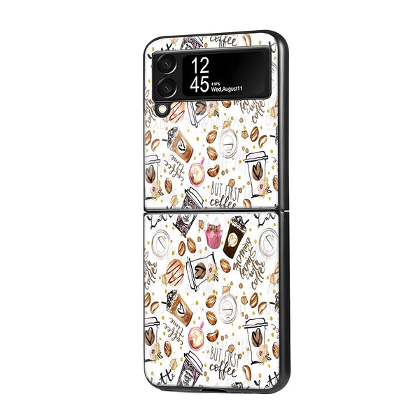 Caffeine Crush Samsung Z Flip Glass Case