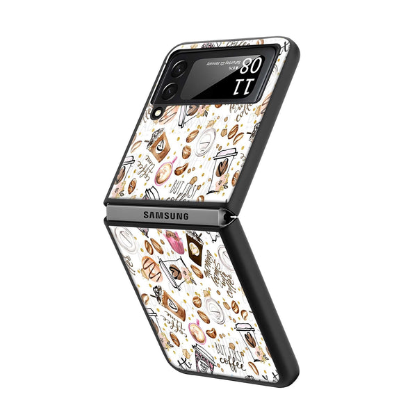 Caffeine Crush Samsung Z Flip Glass Case