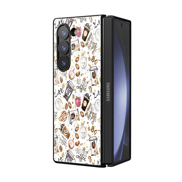 Caffeine Crush Samsung Z Fold Glass Case