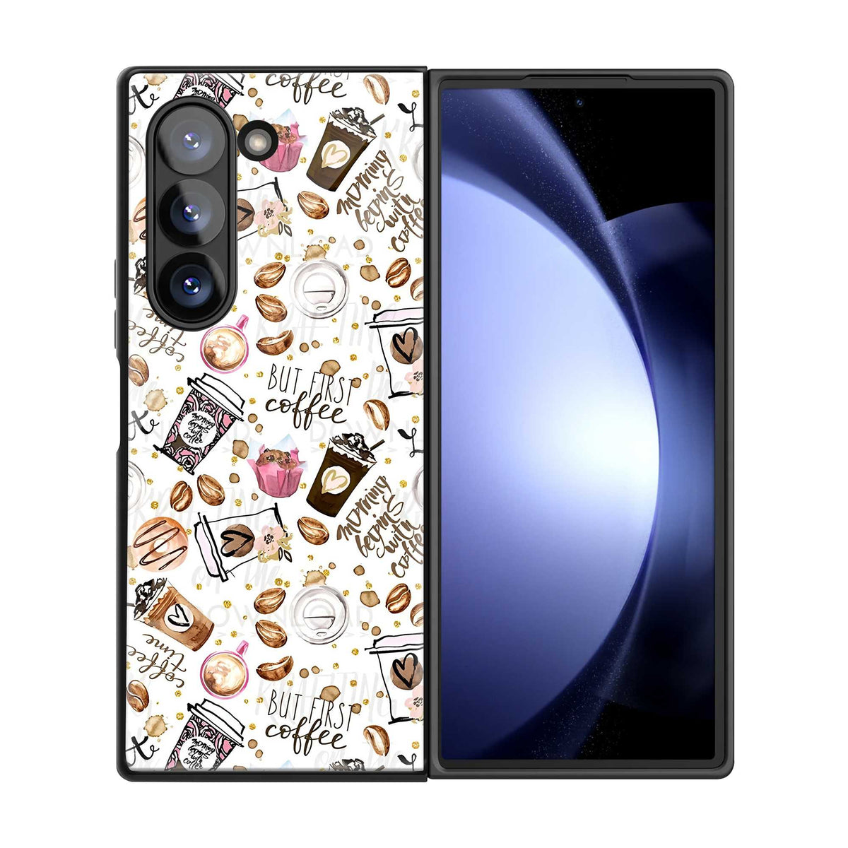 Caffeine Crush Samsung Z Fold Glass Case