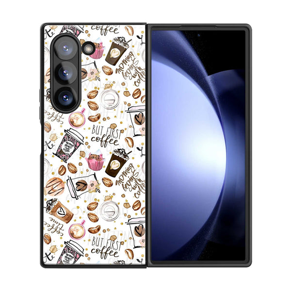 Caffeine Crush Samsung Z Fold Glass Case