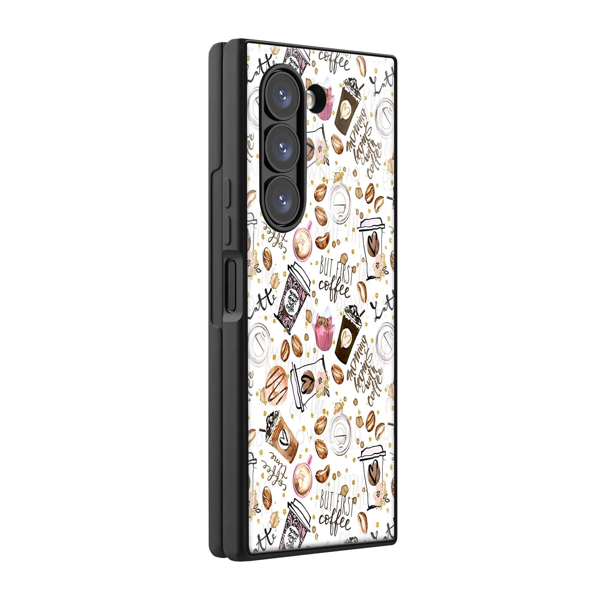 Caffeine Crush Samsung Z Fold Glass Case