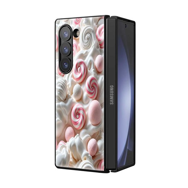 Candy Swirl Samsung Z Fold Glass Case