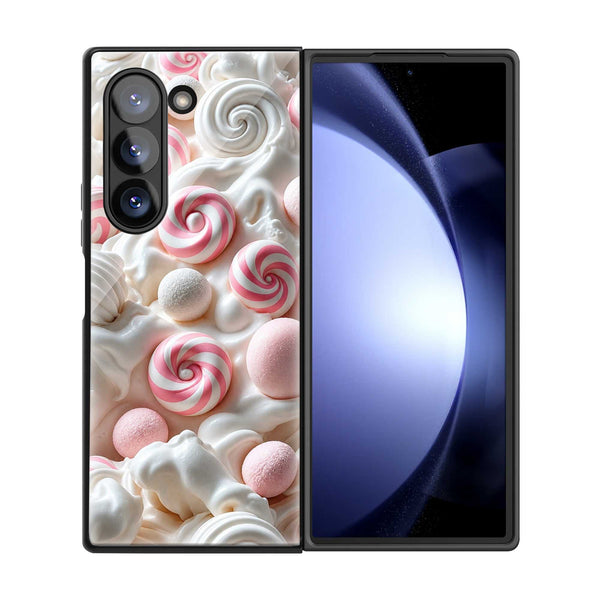 Candy Swirl Samsung Z Fold Glass Case