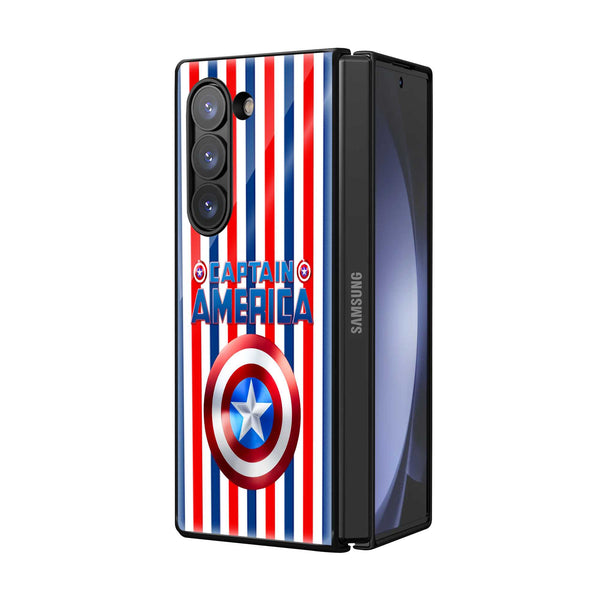 Captain Pride Samsung Z Fold Glass Case