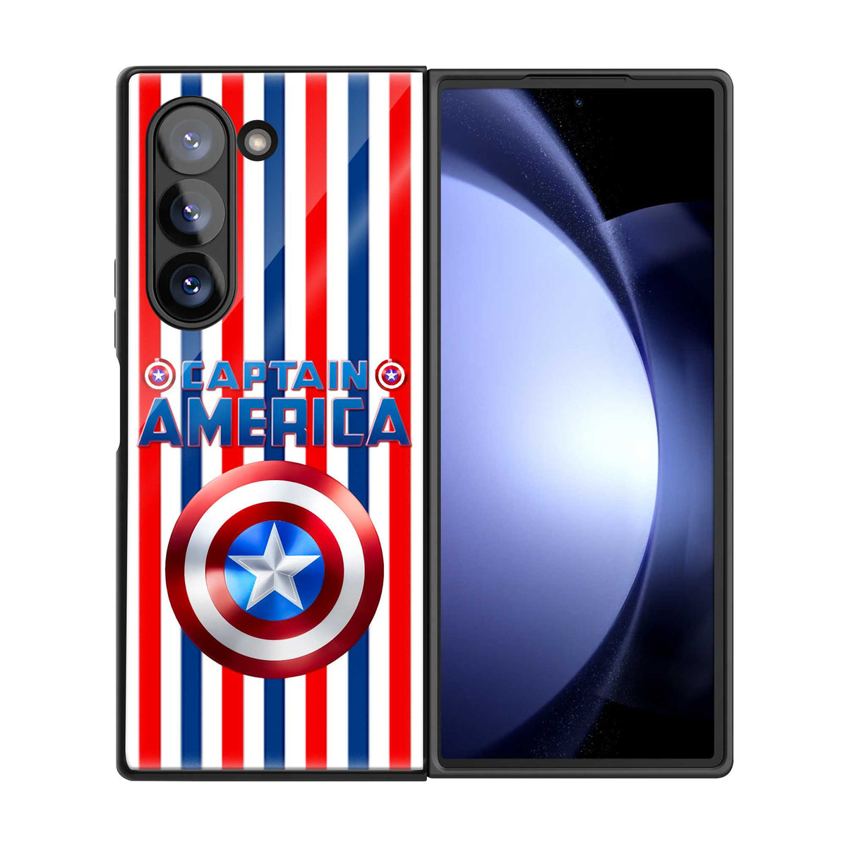 Captain Pride Samsung Z Fold Glass Case