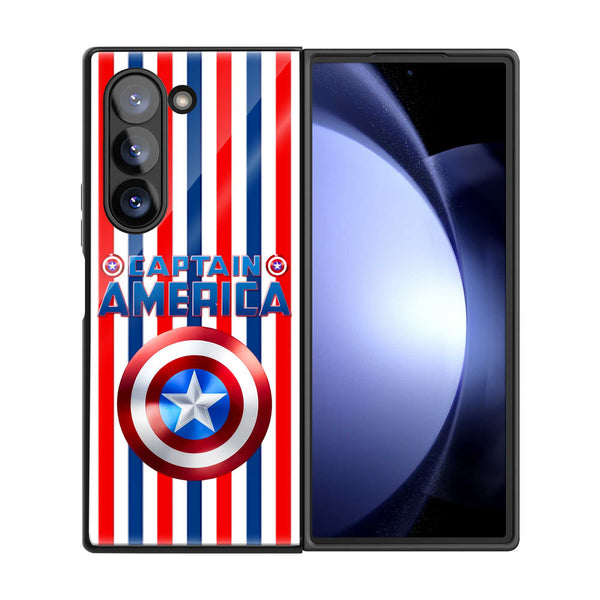Captain Pride Samsung Z Fold Glass Case