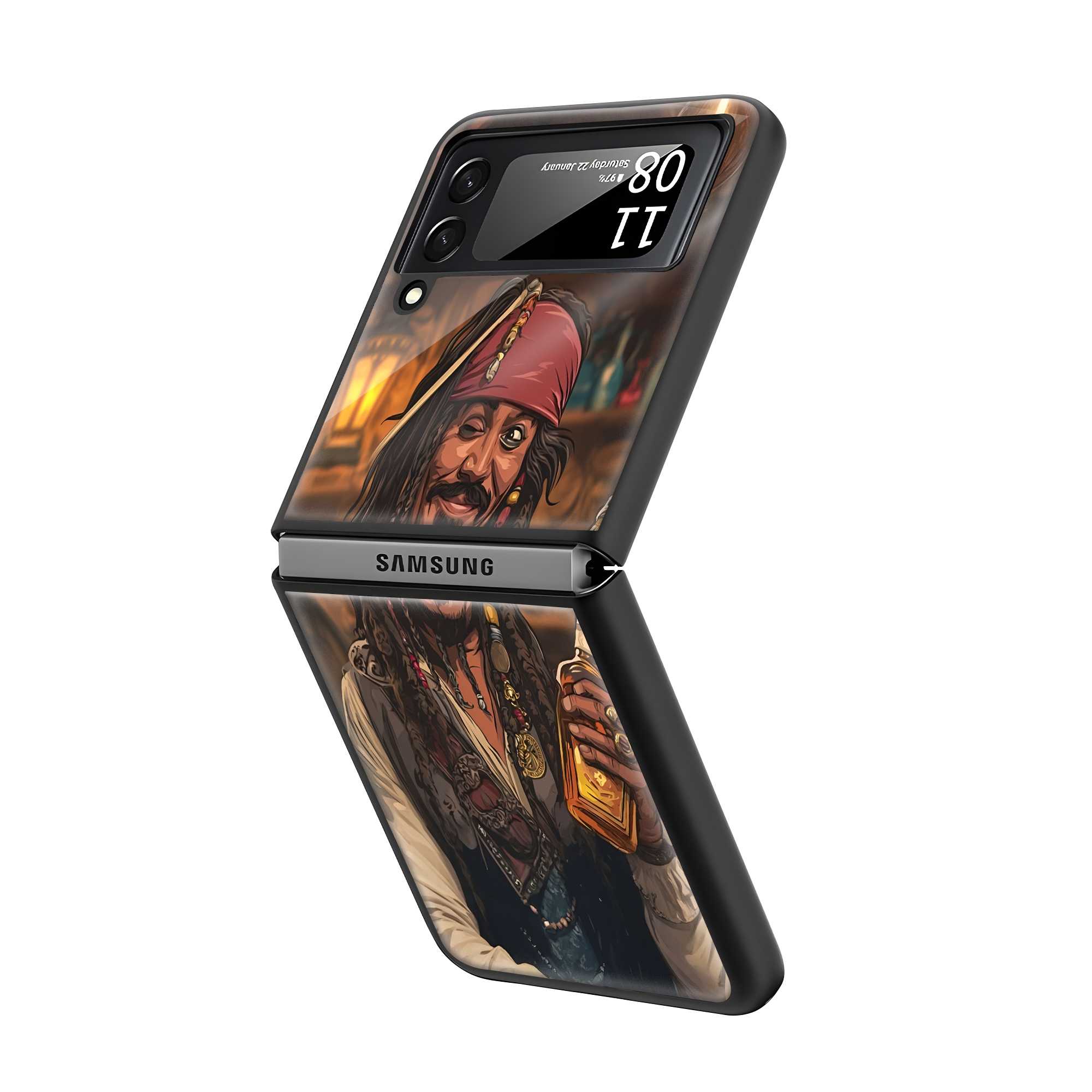 Captain's Pour Samsung Z Flip Glass Case