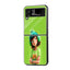 Cartoon Girl Samsung Z Flip Glass Case
