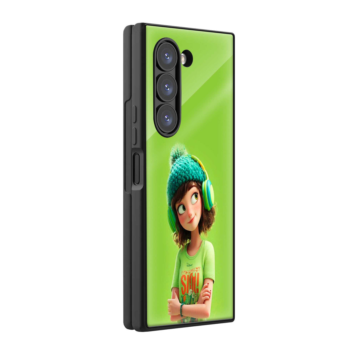 Cartoon Girl Samsung Z Fold Glass Case Main image
