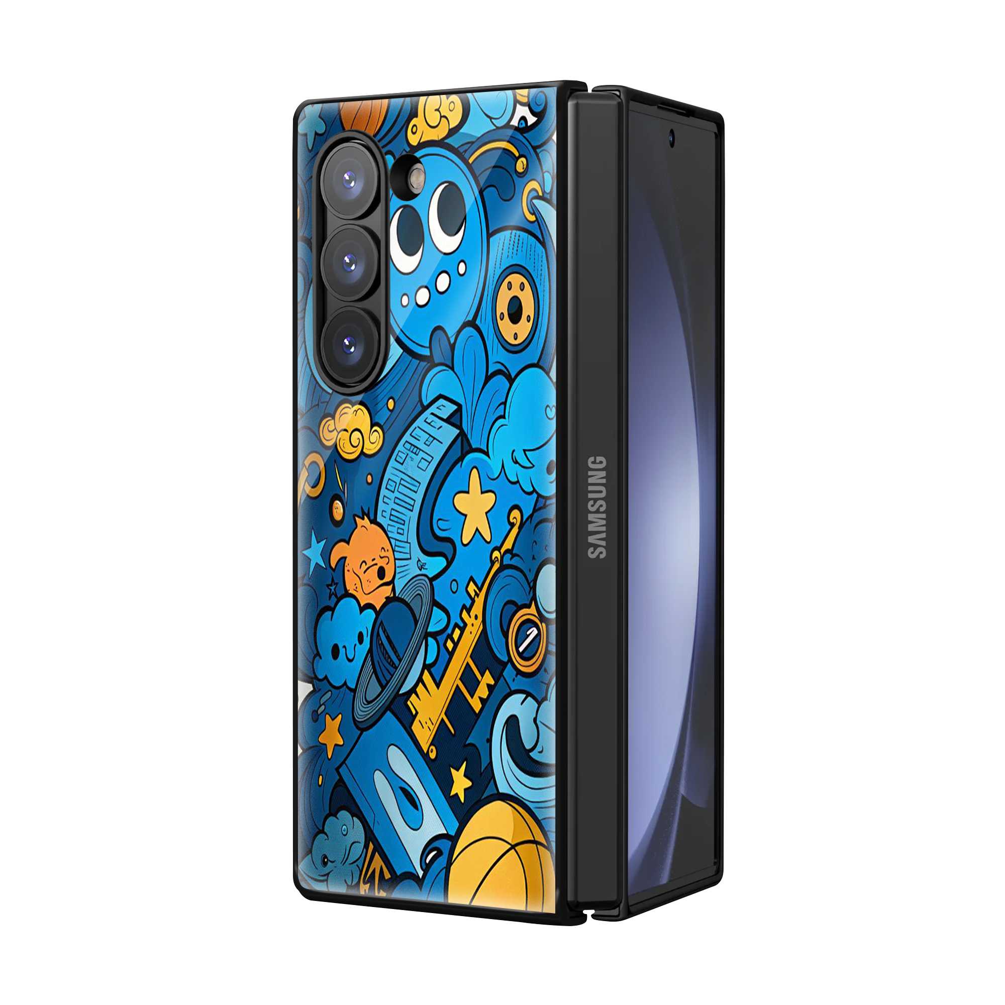 Cartoon Universe Samsung Z Fold Glass Case