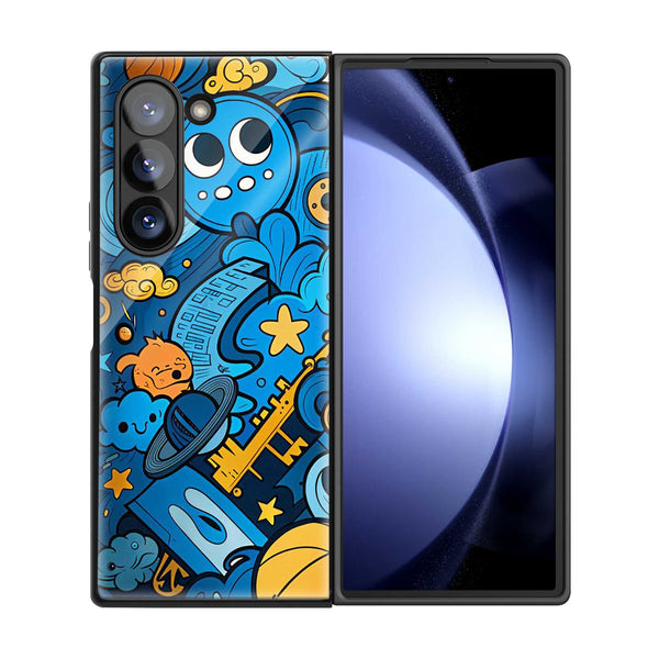 Cartoon Universe Samsung Z Fold Glass Case
