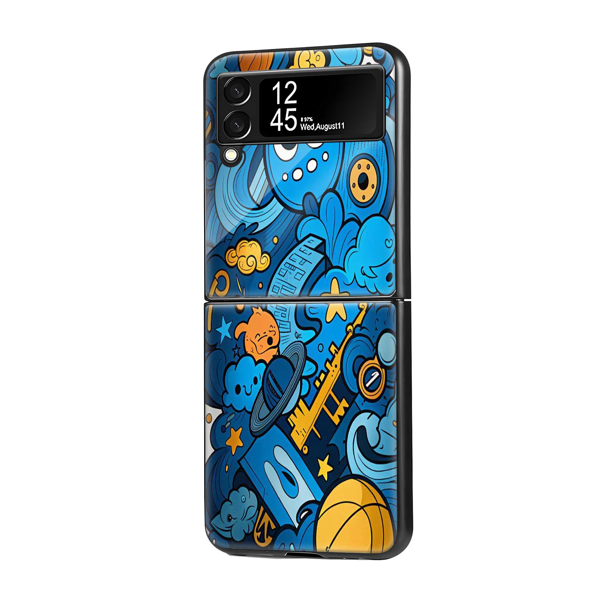 Cartoon Universe Samsung Z Flip Glass Case