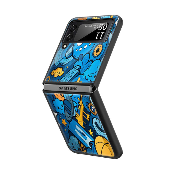 Cartoon Universe Samsung Z Flip Glass Case