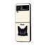 Cat Vibes Samsung Z Flip Glass Case
