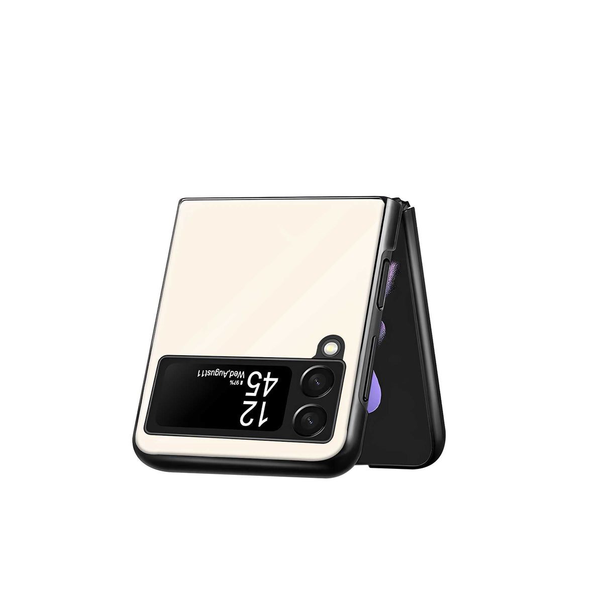 Cat Vibes Samsung Z Flip Glass Case