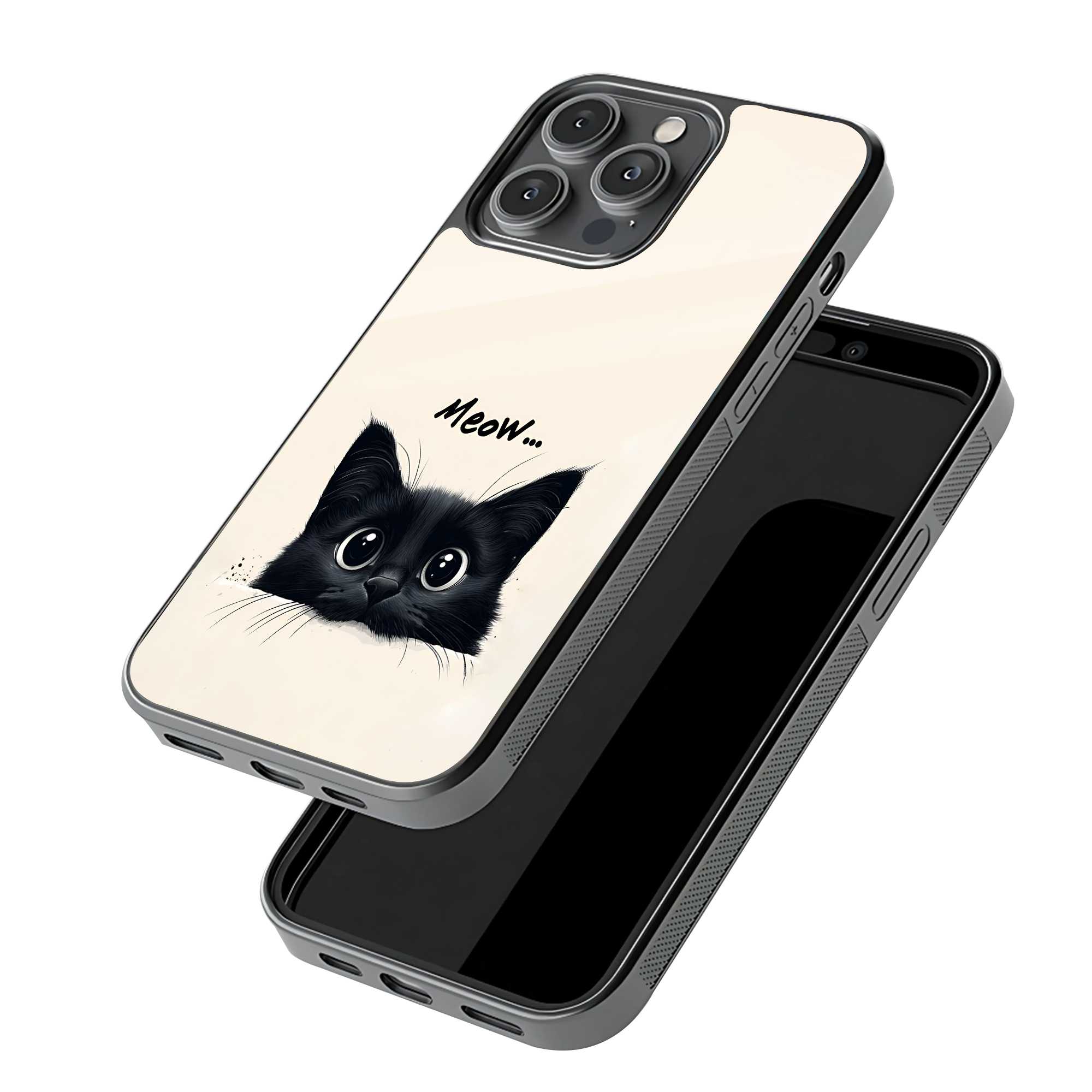 Cat Vibes Glass Case