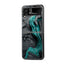 Charcoal Teal Samsung Z Flip Glass Case