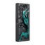 Charcoal Teal Samsung Z Fold Glass Case
