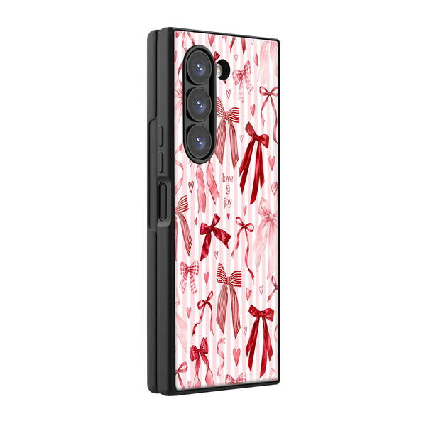 Cherry Bows Samsung Z Fold Glass Case