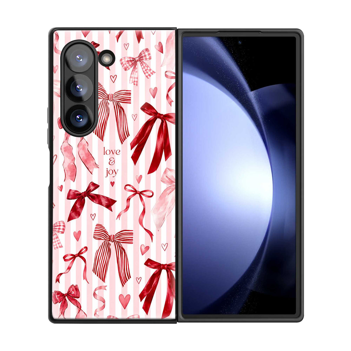 Cherry Bows Samsung Z Fold Glass Case
