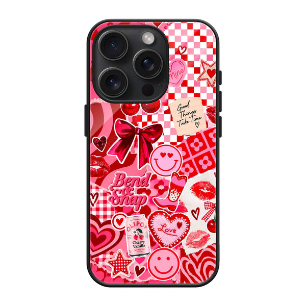 Cherry Check Glass Case