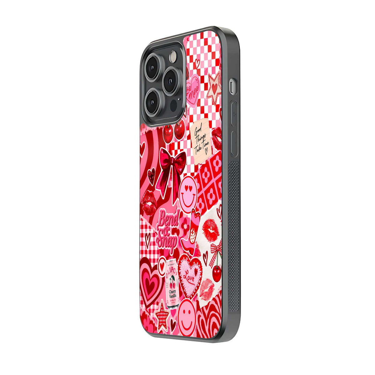Cherry Check Glass Case