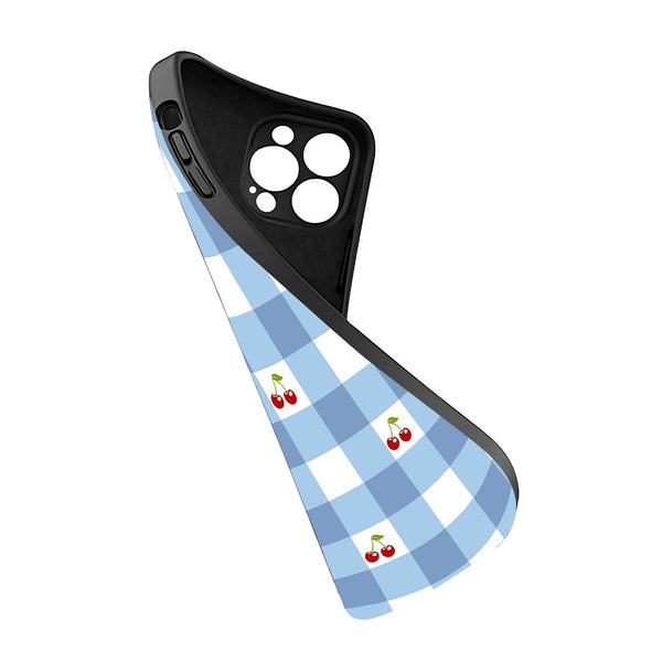 Cherry Checkers Silicone Case