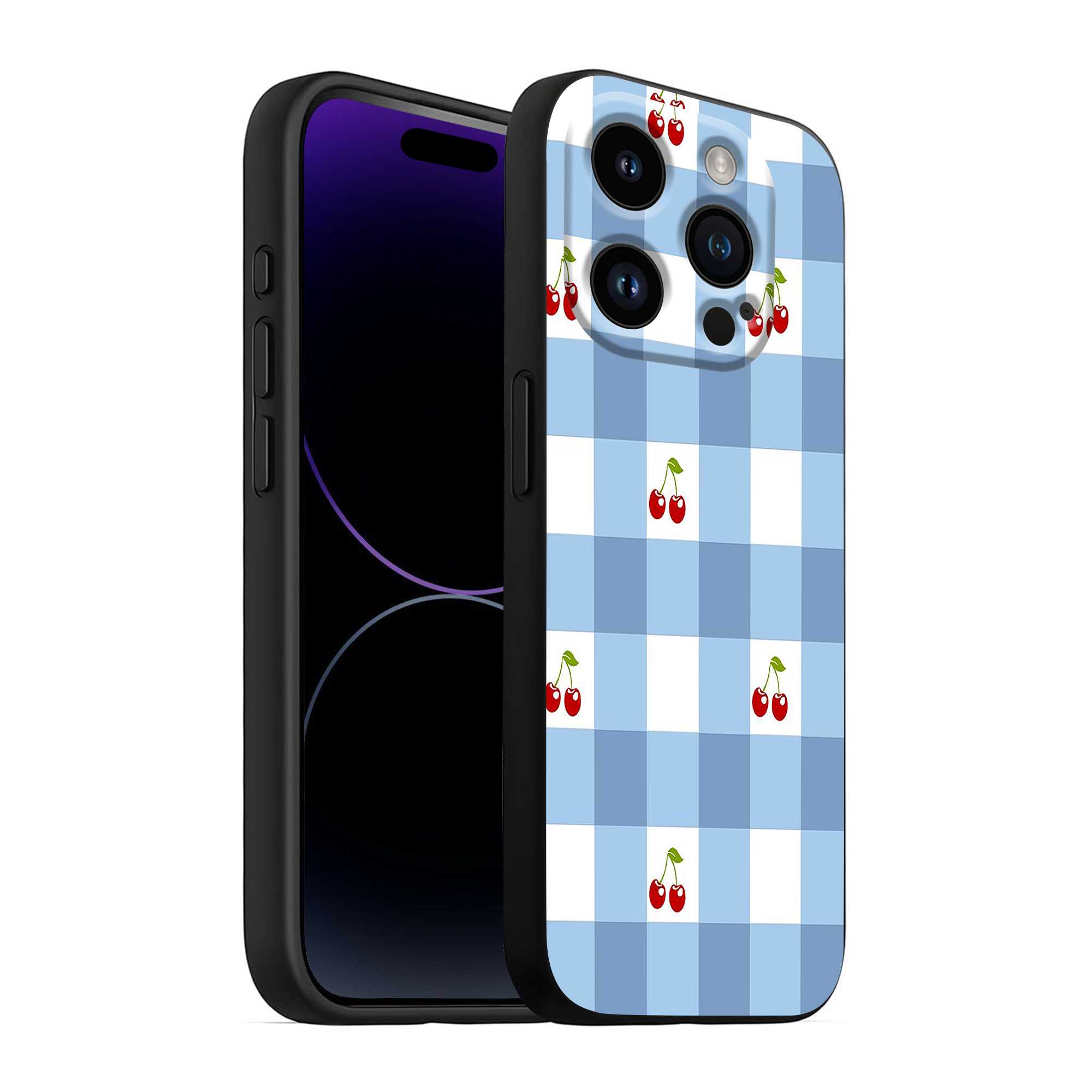 Cherry Checkers Silicone Case