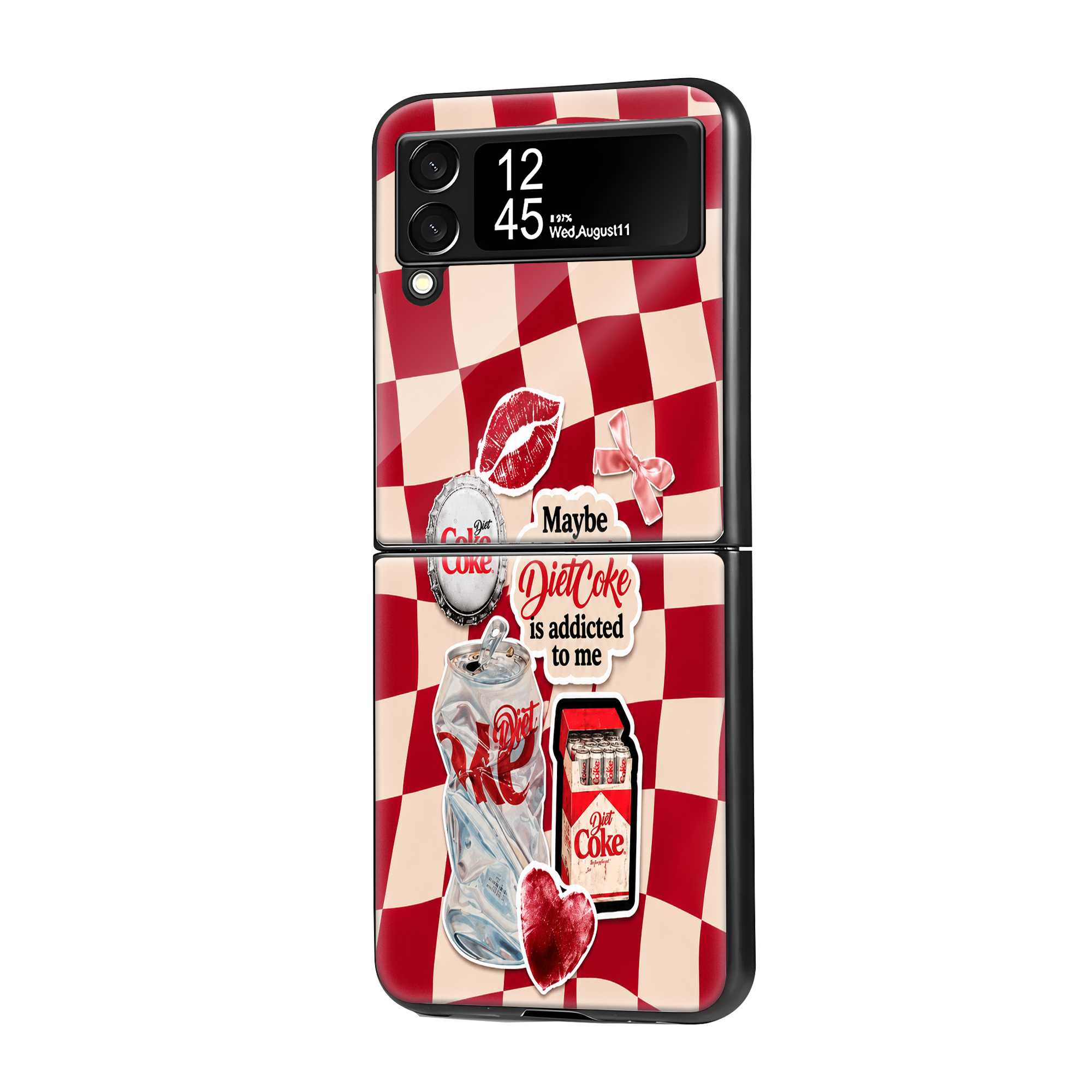 Cherry Coke Crush Samsung Z Flip Glass Case