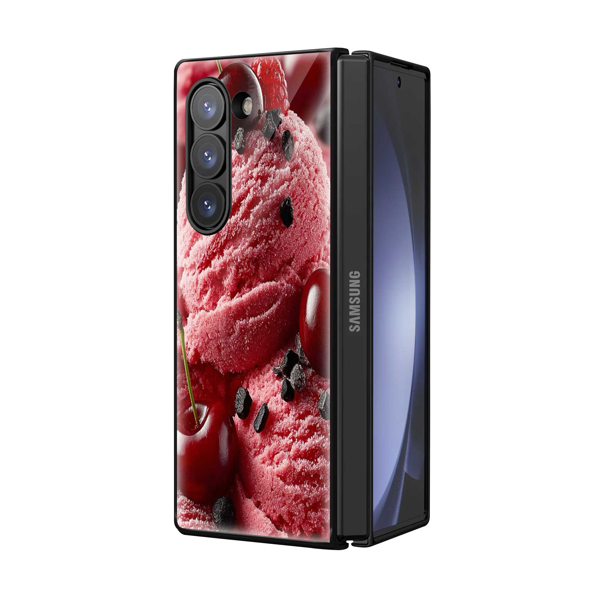 Cherry Crush Samsung Z Fold Glass Case