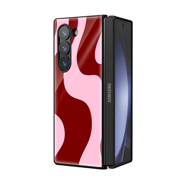 Cherry Flow Samsung Z Fold Glass Case