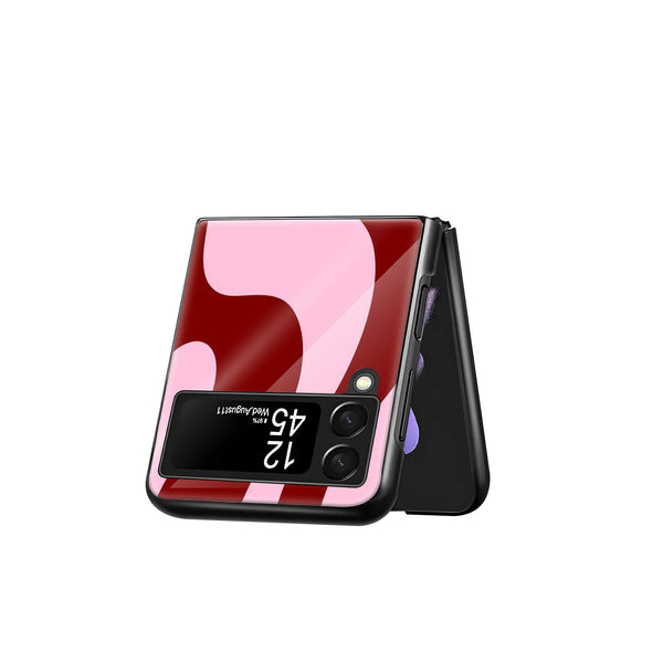 Cherry Flow Samsung Z Flip Glass Case