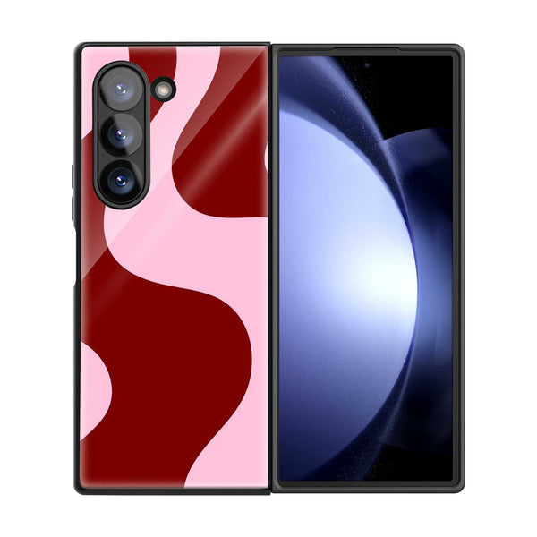 Cherry Flow Samsung Z Fold Glass Case