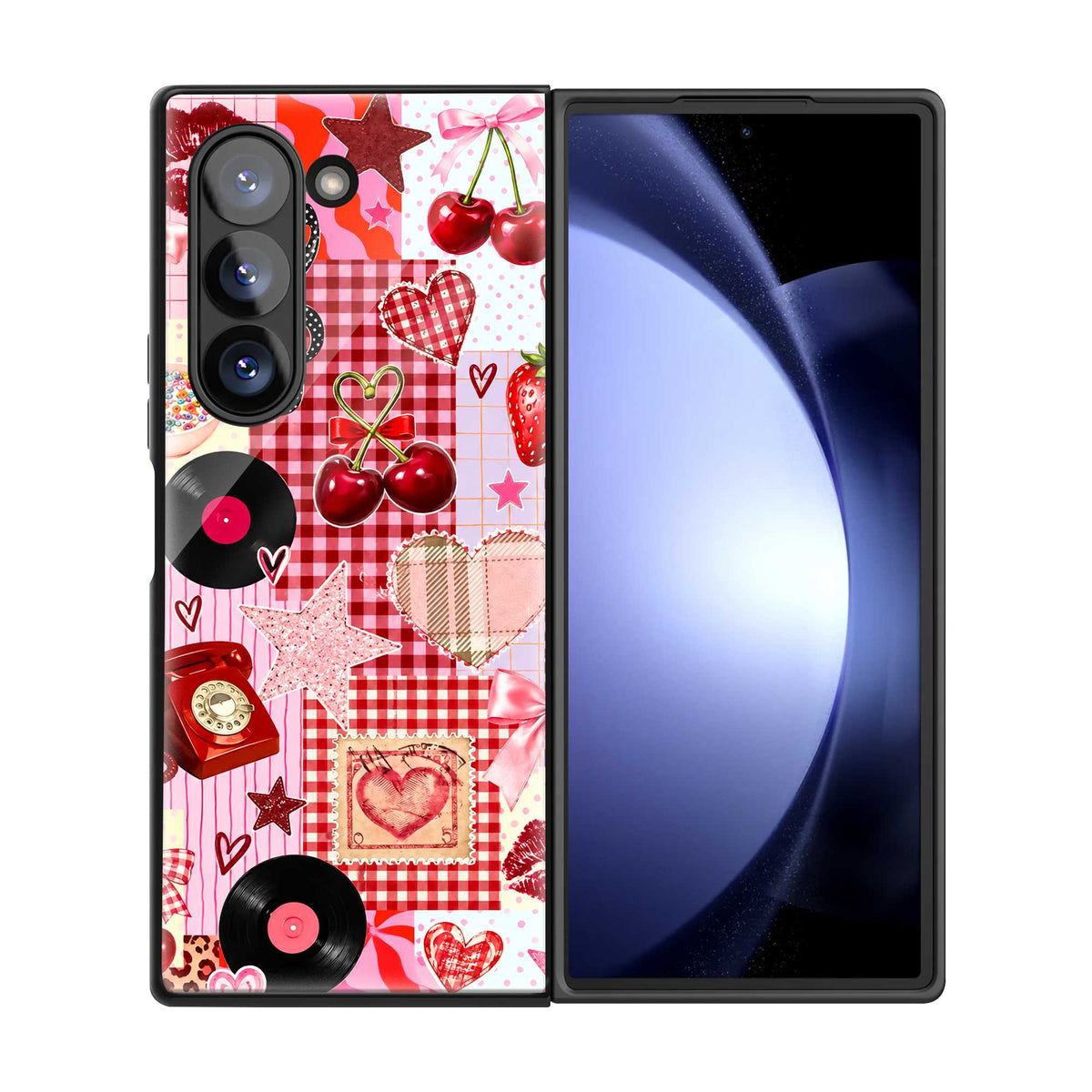 Cherry Pop Samsung Z Fold Glass Case