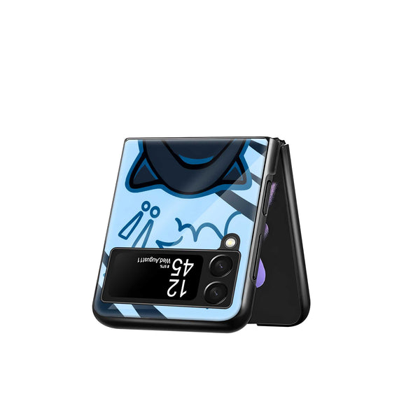 Chibi Spider Noir Samsung Z Flip Glass Case