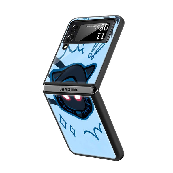 Chibi Spider Noir Samsung Z Flip Glass Case