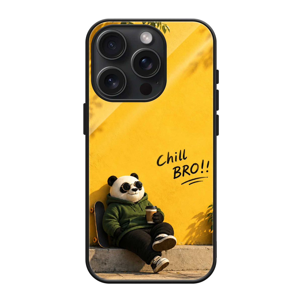 Chill Bro Panda Glass Case