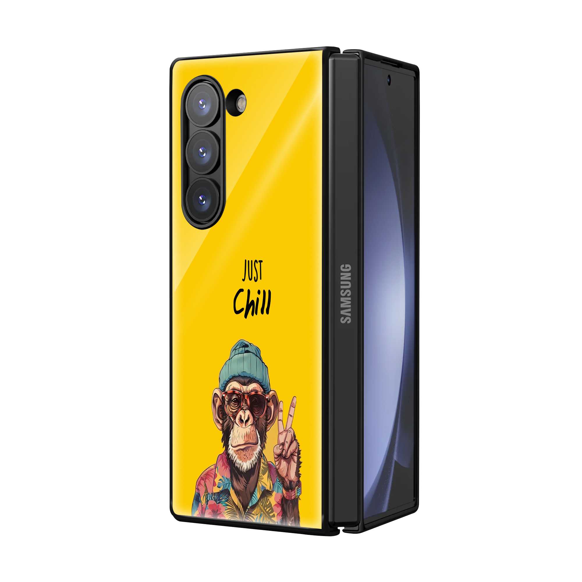 Chill Monkey Samsung Z Fold Glass Case