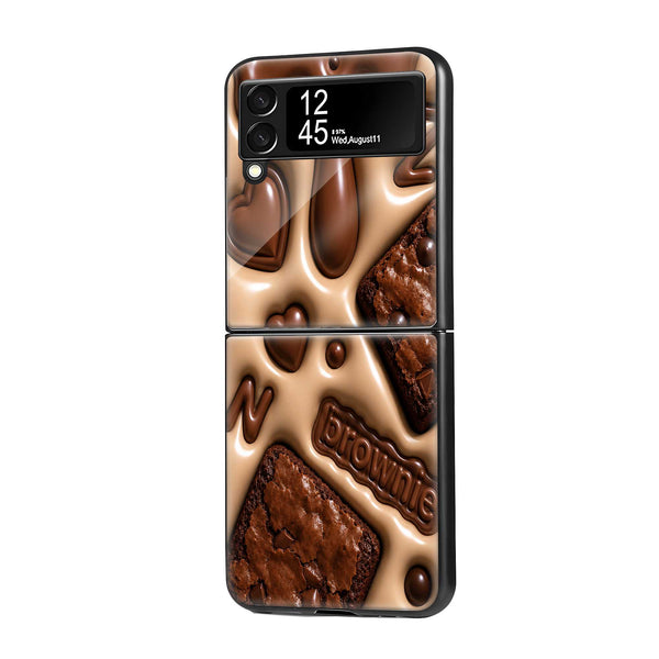 Choco Bliss Samsung Z Flip Glass Case