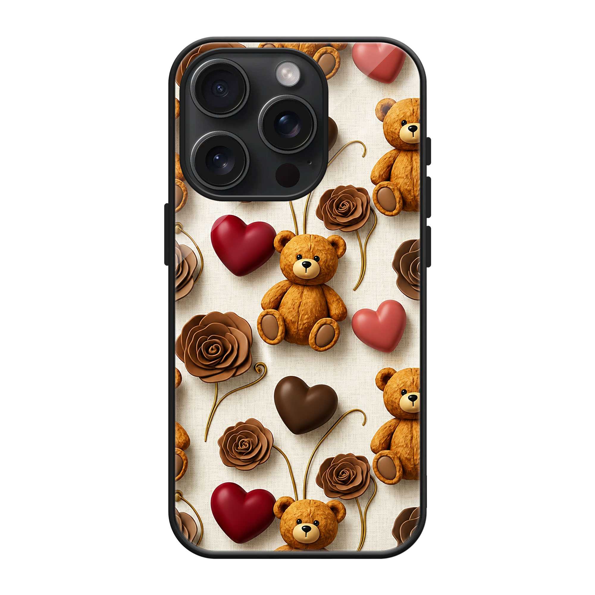 Choco Teddy Glass Case
