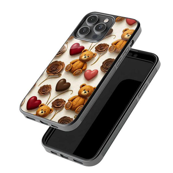 Choco Teddy Glass Case