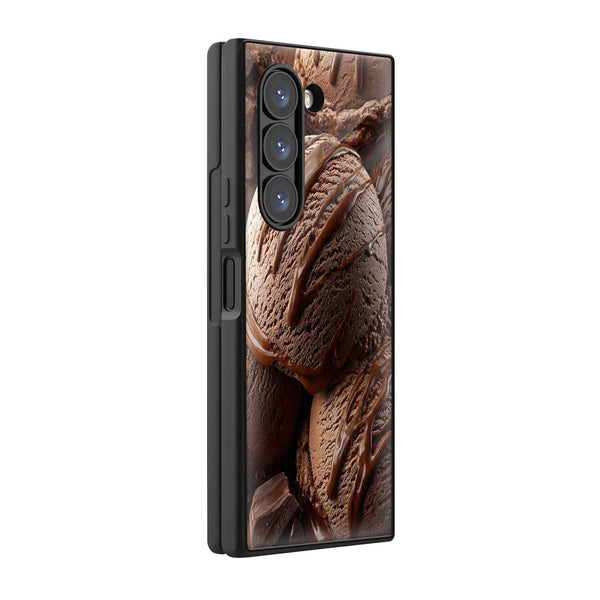 Chocolate Drip Samsung Z Fold Glass Case