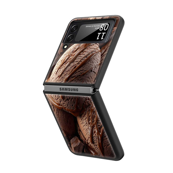 Chocolate Drip Samsung Z Flip Glass Case