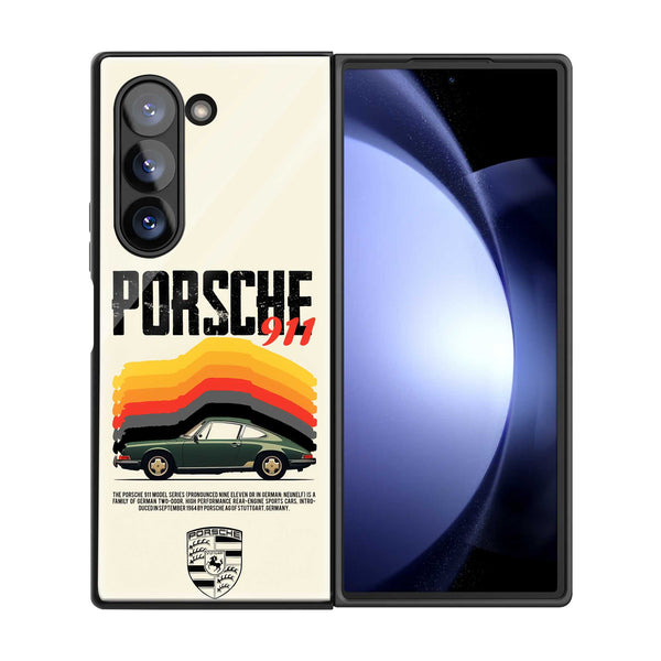Classic 911 Legend Samsung Z Fold Glass Case